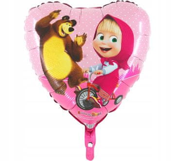 Grabo 45 cm folijski balon - Maša na kolesu