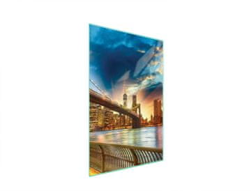 shumee Steklena deska za rezanje 35x52 City