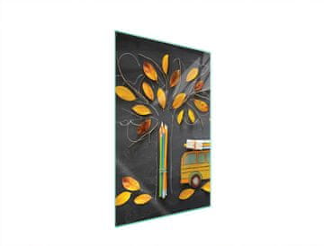 shumee Steklena deska za rezanje 35x52 Leaf