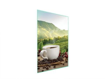 shumee Steklena deska za rezanje 35x52 Kava