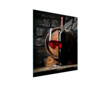 shumee Steklena deska za rezanje 45x52 Vino