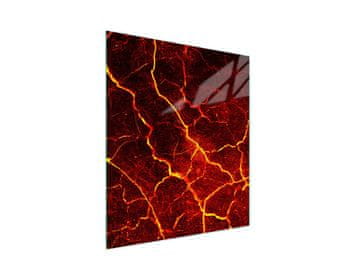 shumee Steklena deska za rezanje 45x52 Lava