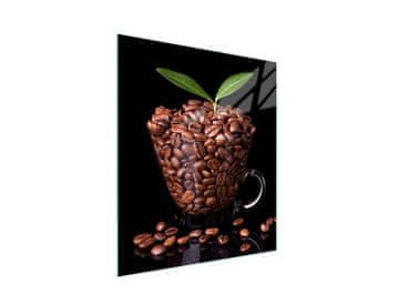 shumee Steklena deska za rezanje 45x52 Kava