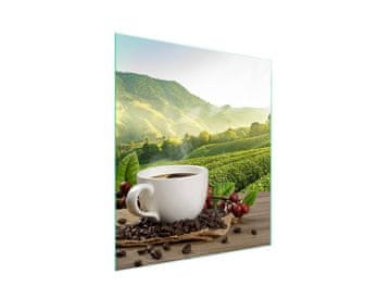 shumee Steklena deska za rezanje 45x52 Kava
