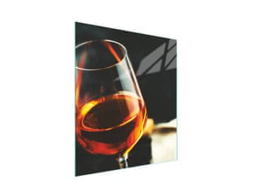 shumee Steklena deska za rezanje 45x52 Vino