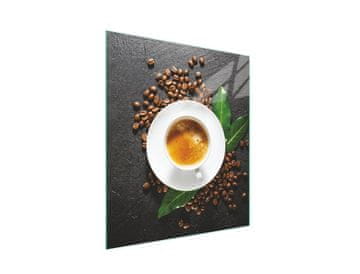 shumee Steklena deska za rezanje 45x52 Kava