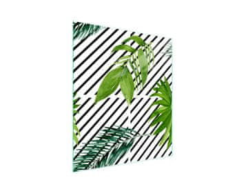 shumee Steklena deska za rezanje 45x52 Leaf