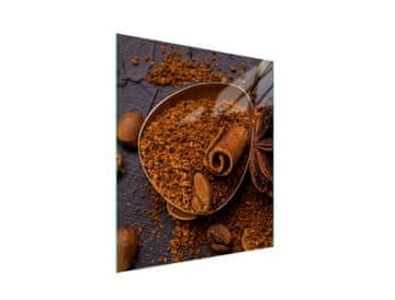 shumee Steklena deska za rezanje 45x52 Kava