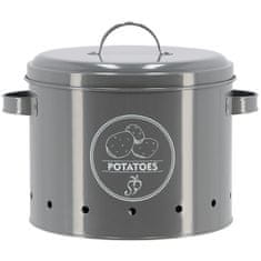 Esschert Design Starinska siva posoda za krompir 6 l
