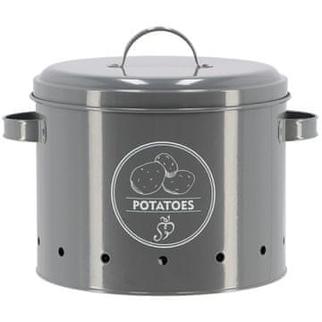 Esschert Design Starinska siva posoda za krompir 6 l