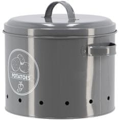 Esschert Design Starinska siva posoda za krompir 6 l