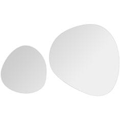 5Five® Stensko ogledalo 2 kosa 30 cm Pebble