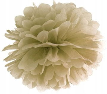 Papirnat pompom, zlat, 25 cm, 1 kos.