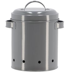 Esschert Design Starinska siva posoda za čebulo 2 l