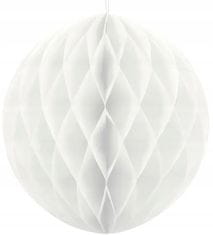 PartyDeco Papirnata krogla bela 20 cm, 1 kos.