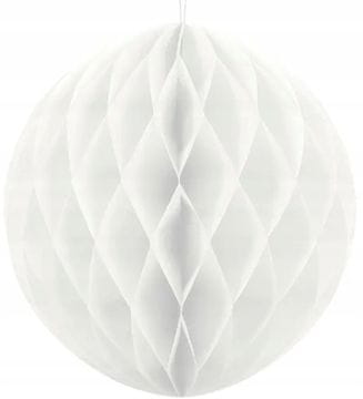 Papirnata krogla bela 20 cm, 1 kos.