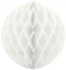 Papirnata krogla bela 30 cm, 1 kos.