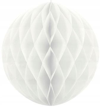 Papirnata krogla bela 30 cm, 1 kos.