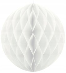 Papirnata krogla bela 40 cm, 1 kos.