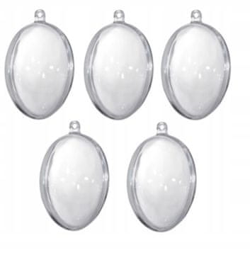 Aliga Akrilno jajce 10 cm 5 kosov 1 paket