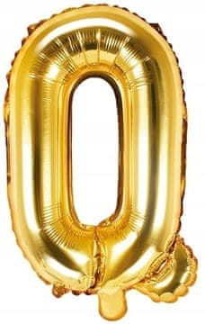 Folija balon črka "Q", 35 cm, zlat