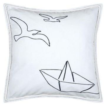 shumee Vzglavnik Bordermer bela 50x50 cm