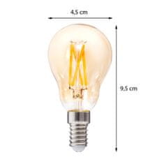 Atmosphera Jantarna ravna LED žarnica 4,2 W
