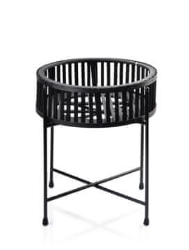 Mondex Klubska mizica Lucie Black 35 cm