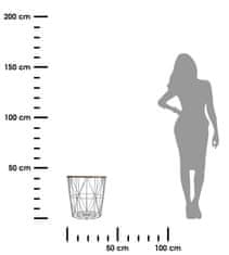 Atmosphera Kumi klubska mizica črna 40 cm