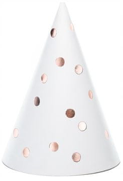 Klobuki s pikami, beli, 16 cm
