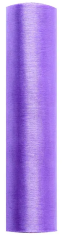 PartyDeco Organza Smooth Lila 0 16 x 9m