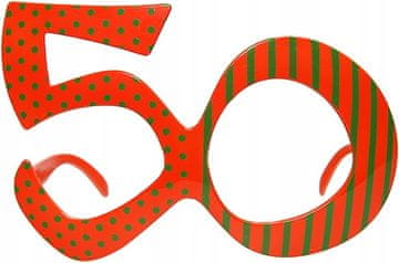 PartyDeco Očala za 50. rojstni dan