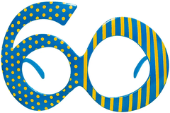 PartyDeco Očala za 60. rojstni dan