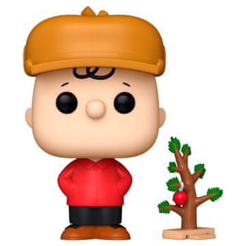 Northix Pop figura Charlie Brown z božičnim drevesom, 4-palčni zbirateljski predmet