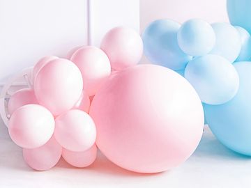Okrogel balon 60 cm pastelno bledo roza 1 kos.