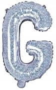 Folija balon Črka "G" 35cm holografski 1 kos.