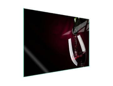 shumee Steklena zaščita za kuhalno ploščo 70x52 Vino