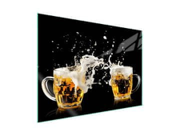 shumee Steklena zaščita za kuhalno ploščo 70x52 Pivo