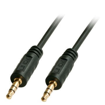 Lindy 35641 avdio kabel 1 m 3,5 mm črne barve