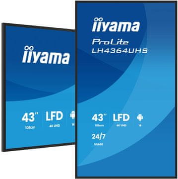 iiyama iiyama LH4364UHS-B1AG 43" 4K LED Android 24/7