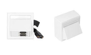Vivolink Vivolink HDMI/DP/3,5 mm stenska vtičnica bela