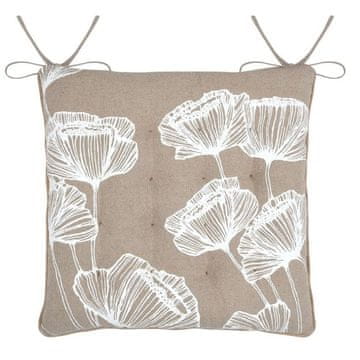 shumee Blazina za stol Oriana 38x38 cm bež bele rože