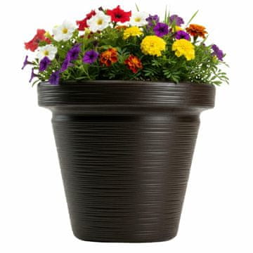 shumee Cvetlični lonček Srtia Riflo moka v33,9x39 cm