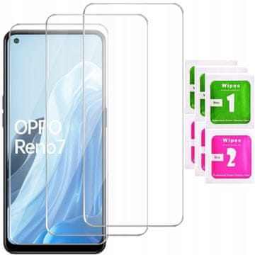 shumee 3x kaljeno steklo za Oppo Reno 7 4G | 3-PAKET