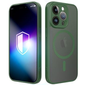 3MK Apple iPhone 14 Pro - 3mk Misty MagCase zelen
