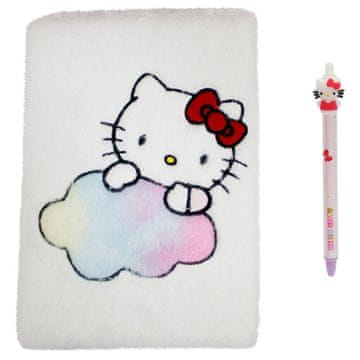 Northix Hello Kitty Plišasti komplet zvezkov in pisal za otroke