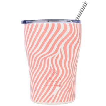 shumee 350 ml termo skodelica Soft Ripple s slamico