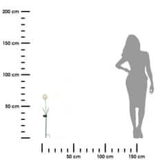 EXNER Dekorativna LED roža na palčki, bela, v70 cm