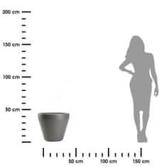 shumee Vrtni lonec Purea, antracit, v41,2 x 46,4 cm