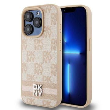 DKNY Usnjen ovitek dkny za iPhone 15 Pro Max roza